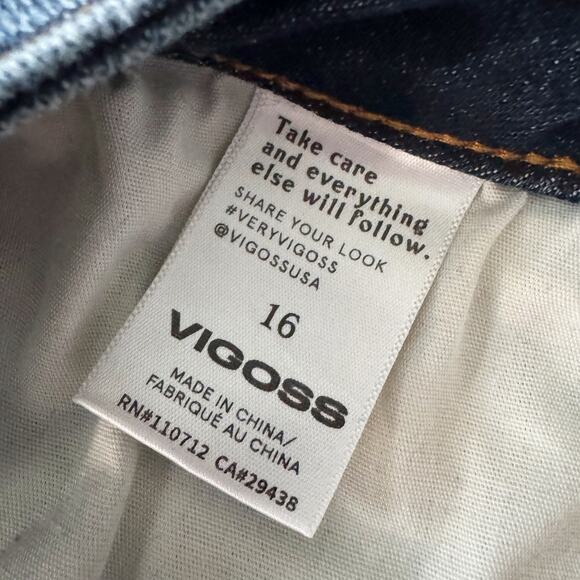 Vigoss jeans Jagger Skinny Women's Sz 16 Blue Preppy Mid Rise Ankle essential - Picture 7 of 16